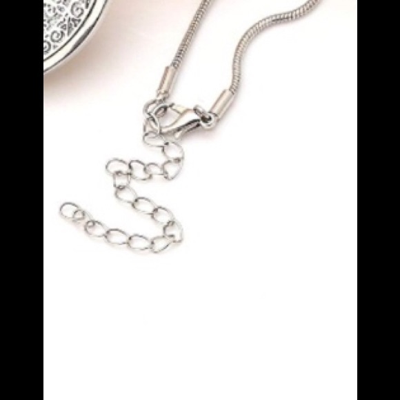 DISK TASSEL PENDANT NECKLACE Silver Tone NWT ❤️🎁 - Picture 5 of 6